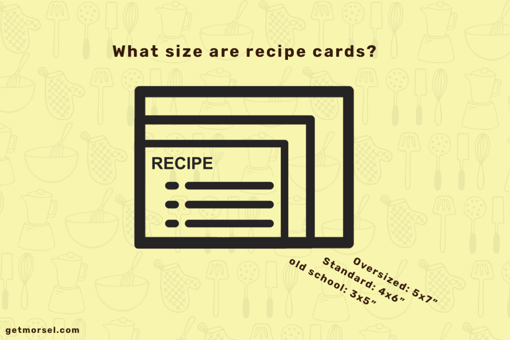 what size are recipe cards