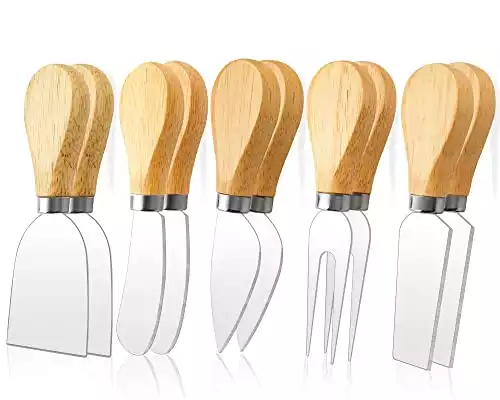 10 Piece Cheese Knife Set For Charcuterie Board